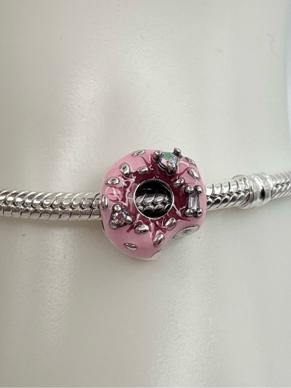 Pandora Sparkling Sprinkled Donut “ Love at the first bite “